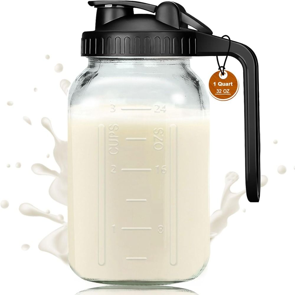 Cold Brew Jar - Gelas Kaca 32oz Kapasitas Besar, Stoples