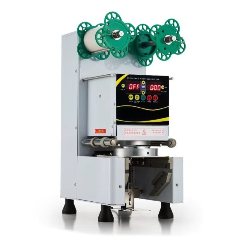 Coffee Tea Machine - Mesin Penyegel Gelas Plastik Otomatis Komersial