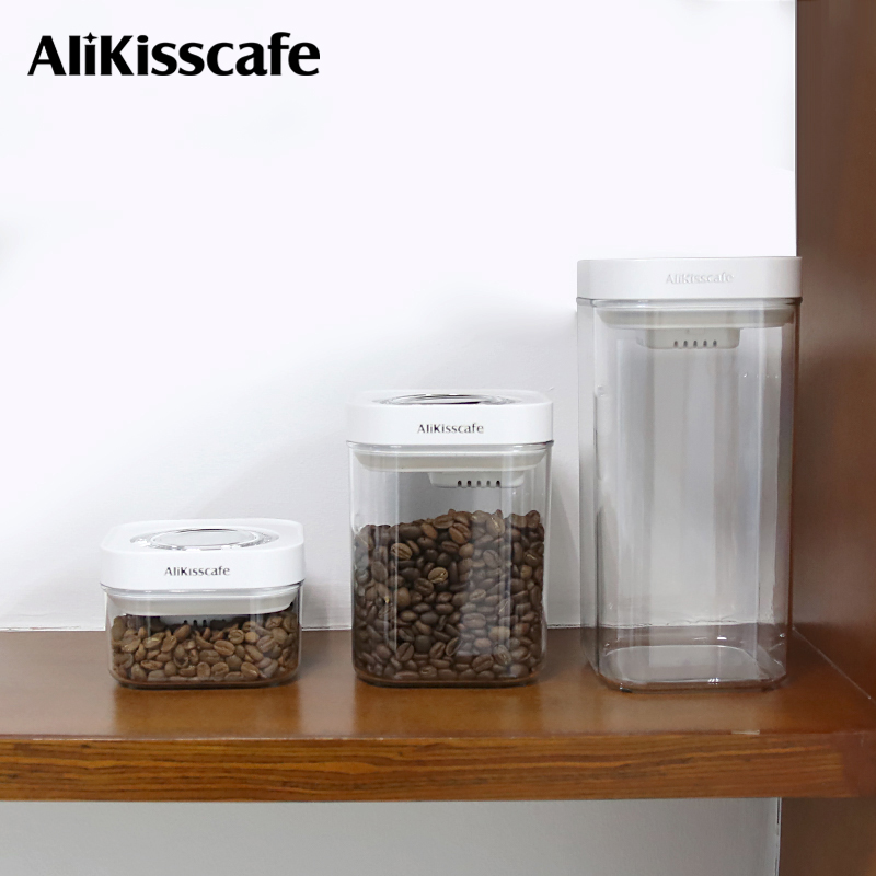 Coffee Tea And Bean - AliKisscafe Wadah Penyimpanan Biji Kopi Toples
