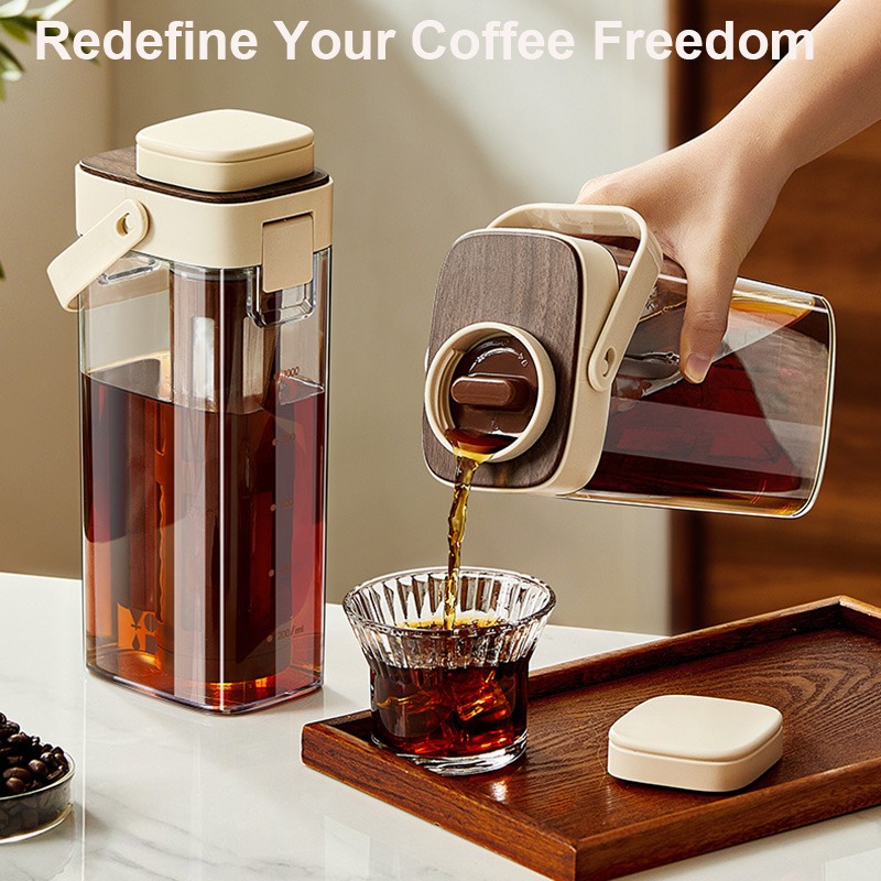Coffee Tea Infuser - Pembuat Kopi Dingin Anti Bocor, Wadah