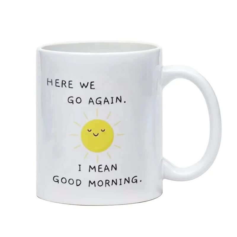 Coffee Tea Good Morning - BARU TERSEDIA - Cangkir Kopi Lucu