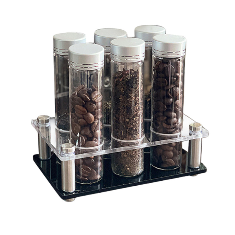 Coffee Tea And Bean - Wadah Penyimpanan Biji Kopi Rak Display