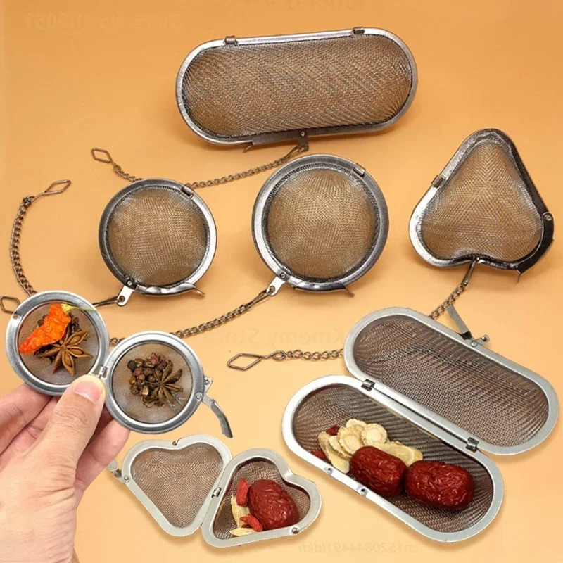Coffee Tea Infuser - Saringan Teh Bola Oval Bentuk Hati