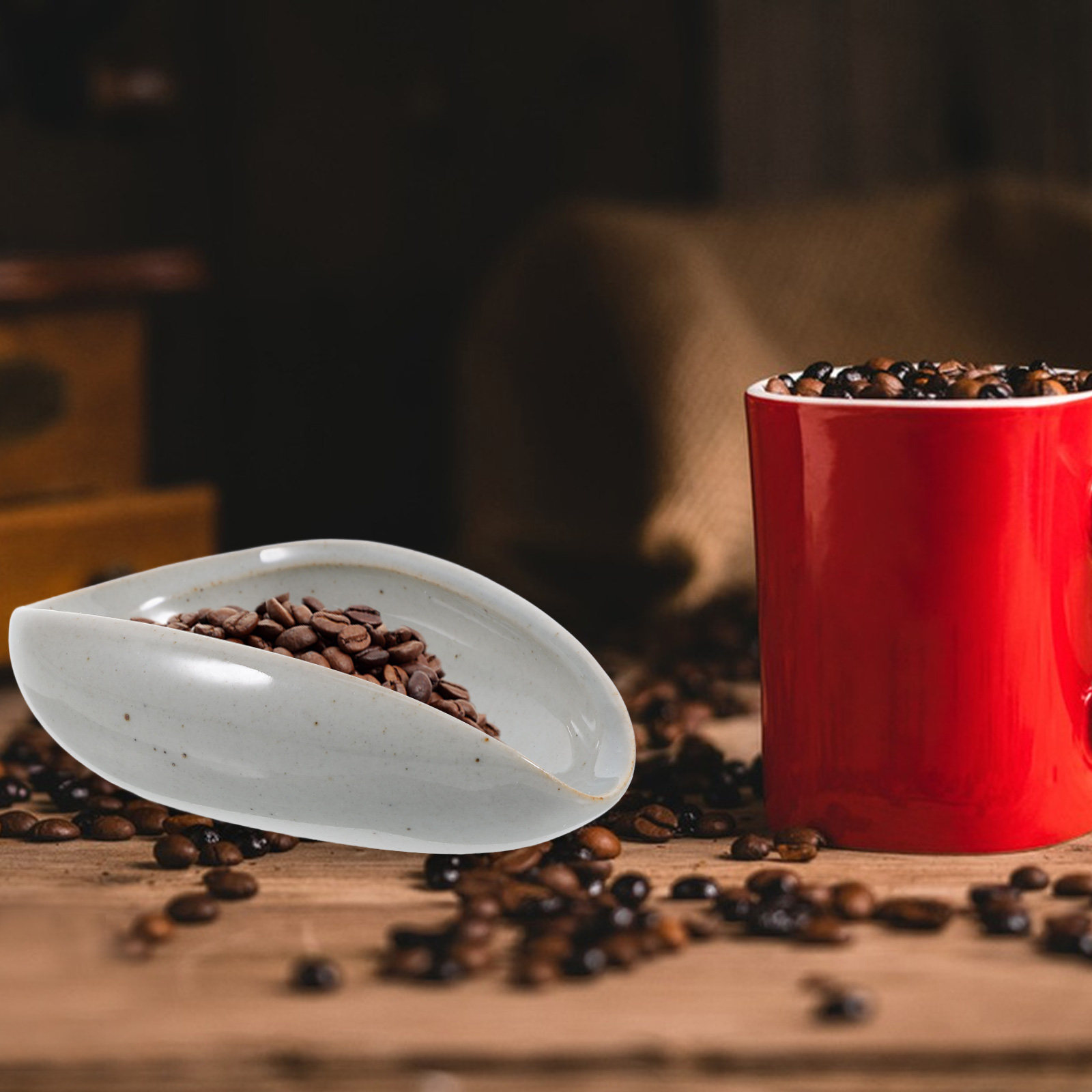 Nampan Dosis Biji Kopi Keramik - Coffee Tea And Bean ulasan dan harga