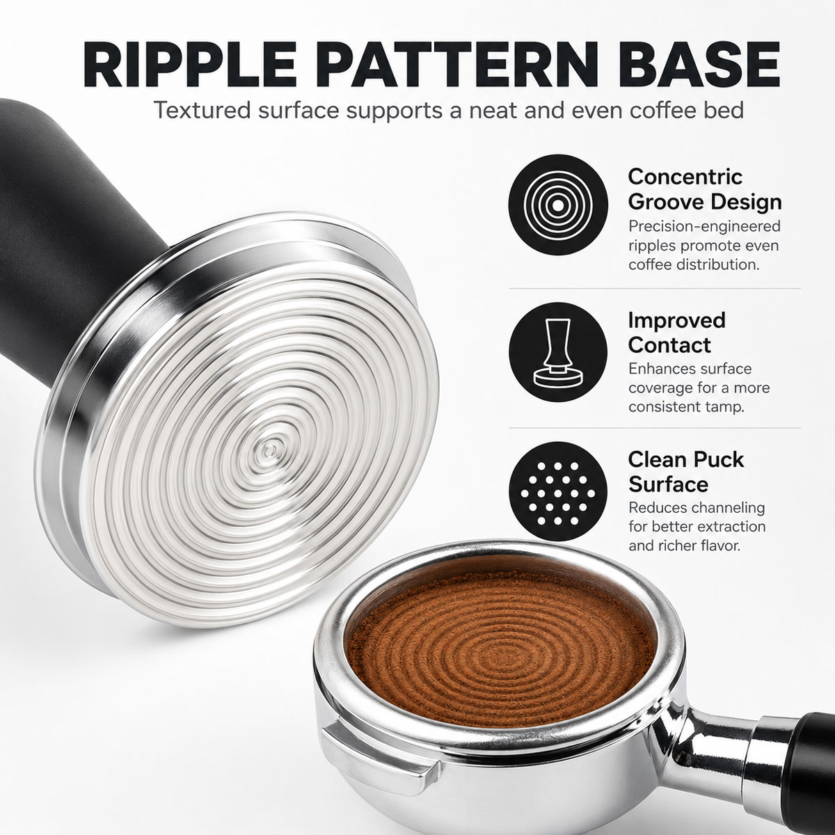 1 buah Tamper Kopi 51/53/58 mm - Coffee Tamper Leveler ulasan dan harga
