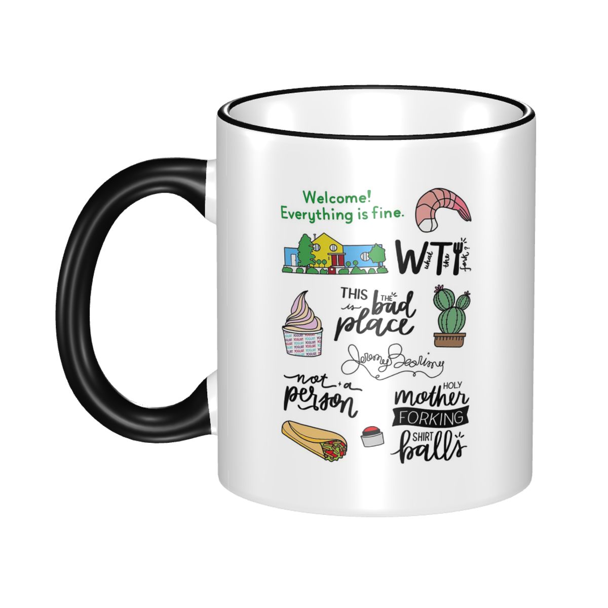 Mug Seni Acara TV The Good Pla - Coffee Tea Place ulasan dan harga