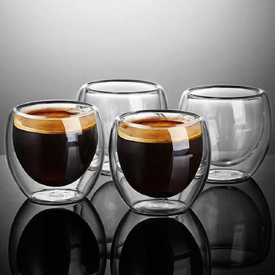 Cangkir kopi kaca berdinding g - Coffee Tea For Me ulasan dan harga