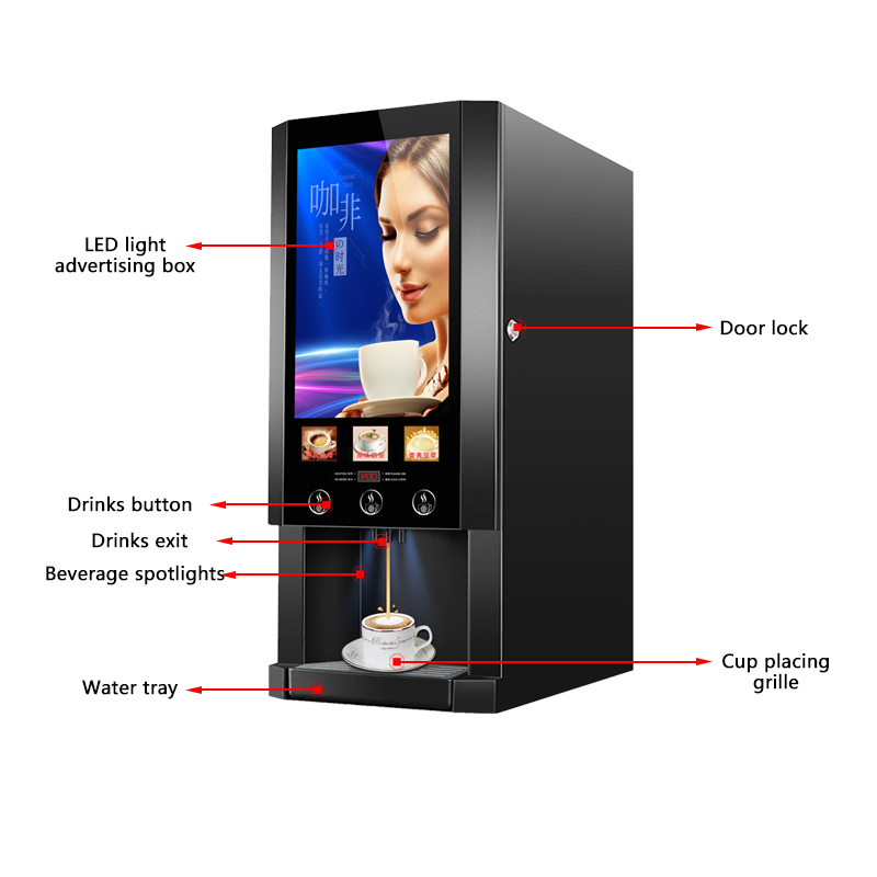 E-30S Kabinet minuman tiga jen - Coffee Tea Machine ulasan dan harga