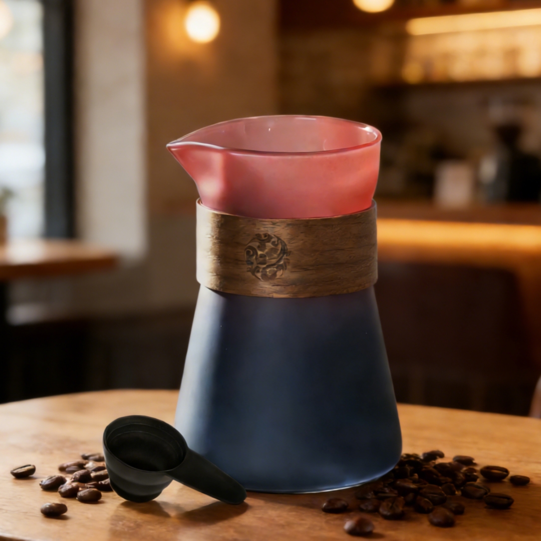 Teko Kopi Kaca 16oz dengan Lap - Coffee Tea Decanter ulasan dan harga