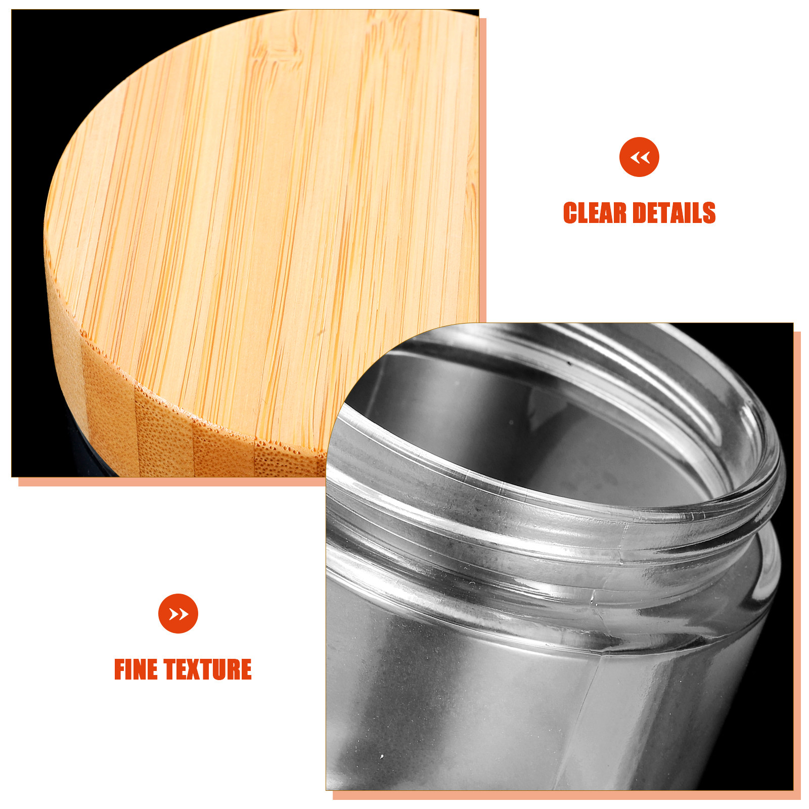 4Pcs Stoples Kaca Kokoh dengan - Coffee Tea And Bean ulasan dan harga