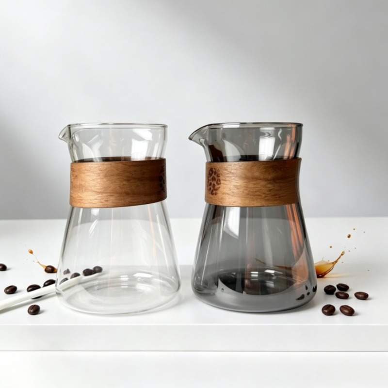 1/2 Pcs Carafe Kopi Kaca denga - Coffee Tea Decanter ulasan dan harga